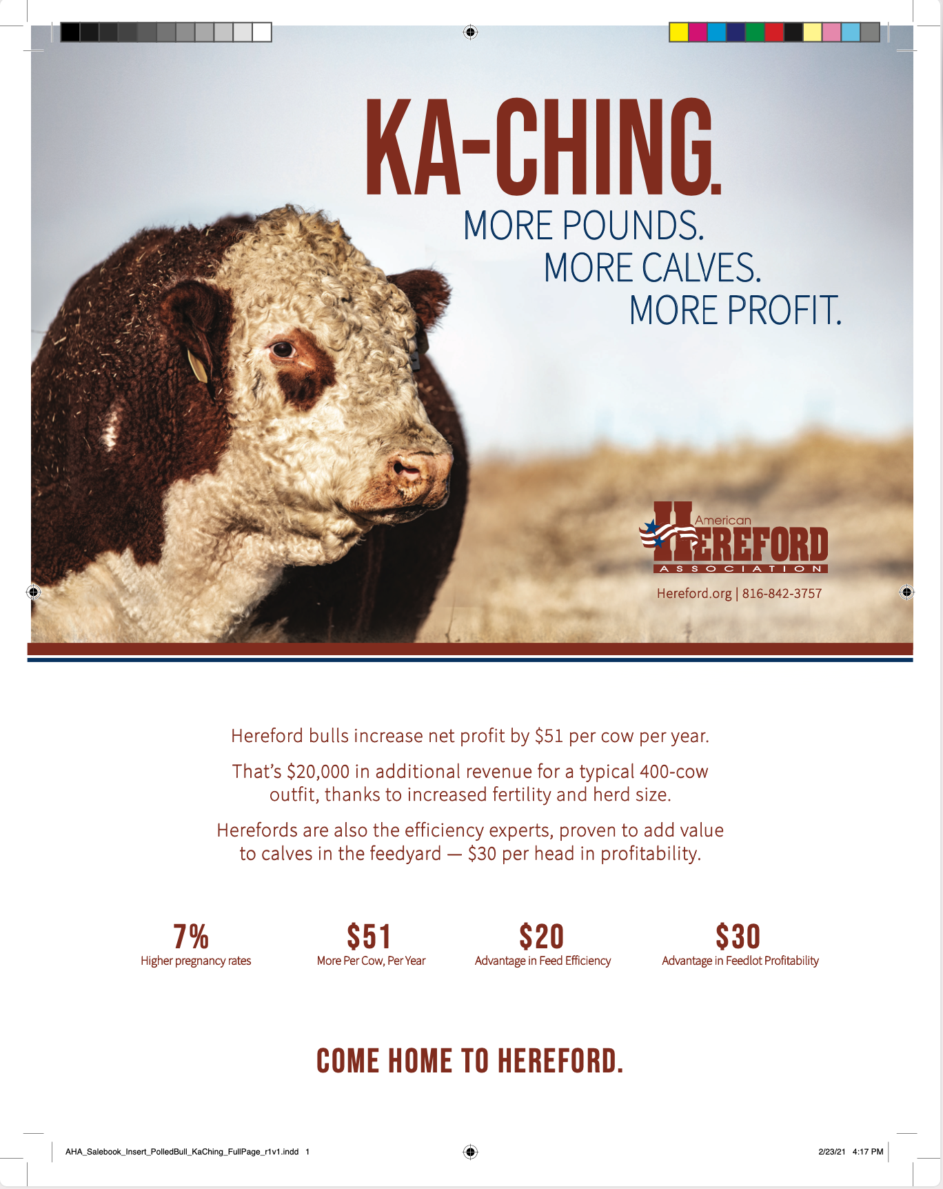 'Polled KaChing' Full Page Insert — With Bleeds