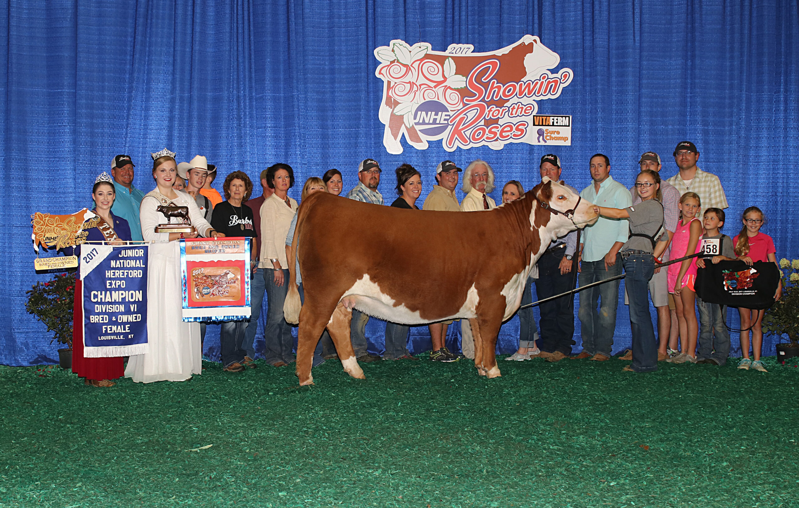 Barber, Jensen Win Bred-and-Owned Female Titles at Junior National Hereford Expo