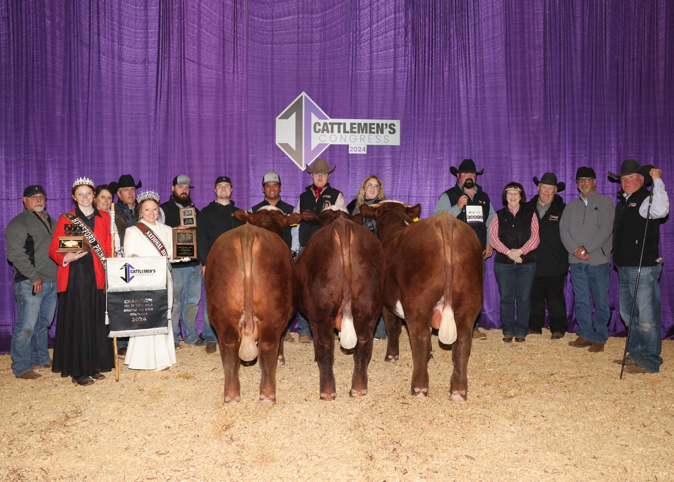 GKB Cattle, Burns Farms and Delaney Herefords Claim Top Pen Show Honor