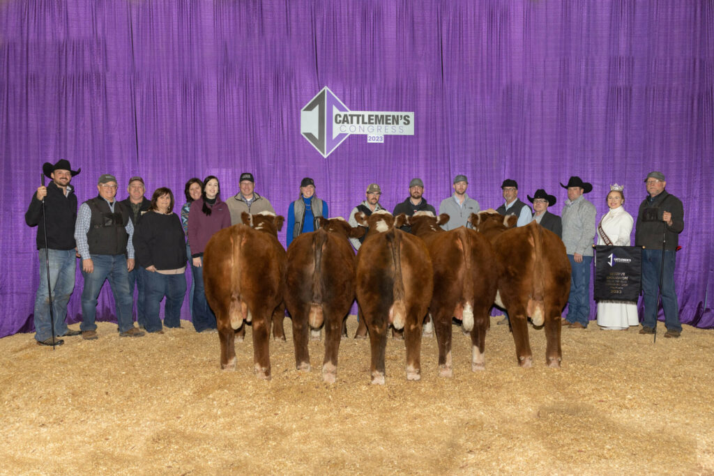 Head-shot of Delaney Herefords, Lake Benton, Minn., and Atkins Hereford, Tea, S.D.