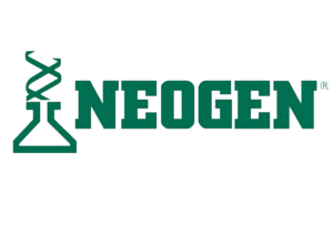 A green logo with the word neogen, representing the National Junior Hereford.